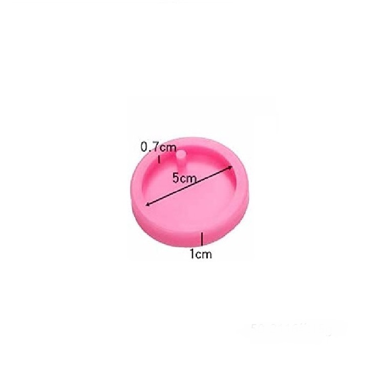 Single Round Tag Silicone Mold - Large/Small