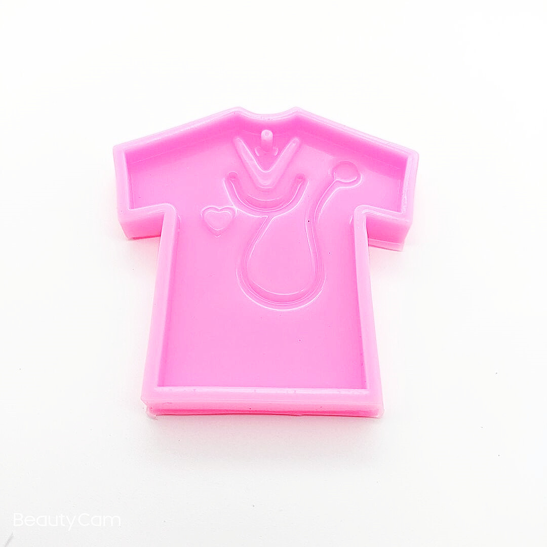 Scrubs Shirt Badge Reel Silicone Mold