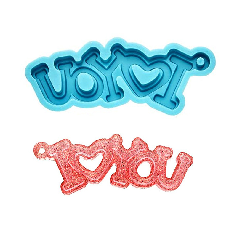 Split Heart Best Friends Keychain Mold