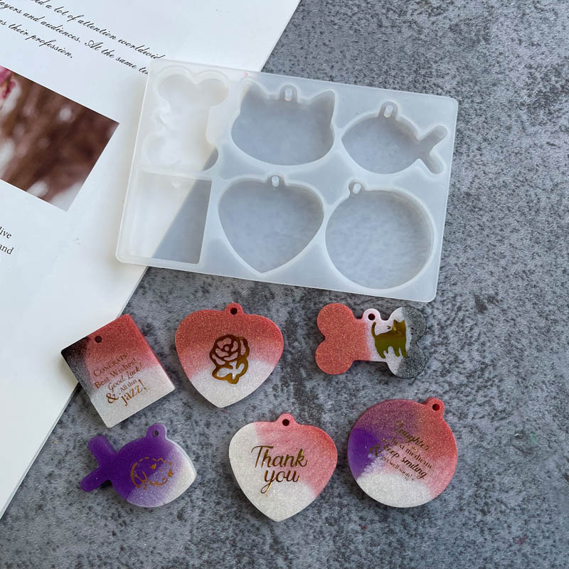 Fish Skeleton Bone Keychain Silicone Mold