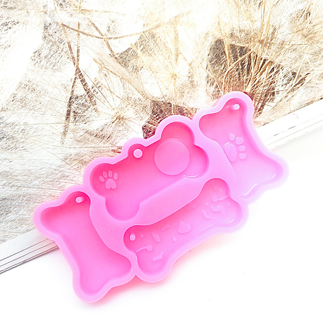 Dog Bone Pet Tag Silicone Mold Set