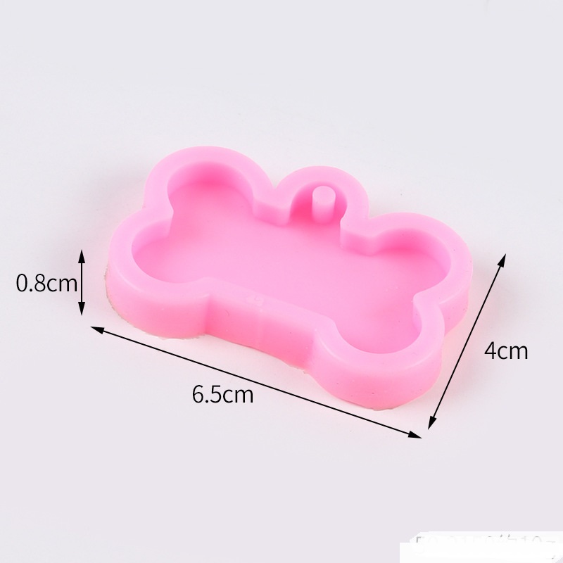 Dog Bone Keychain Pet Tag Silicone Mold