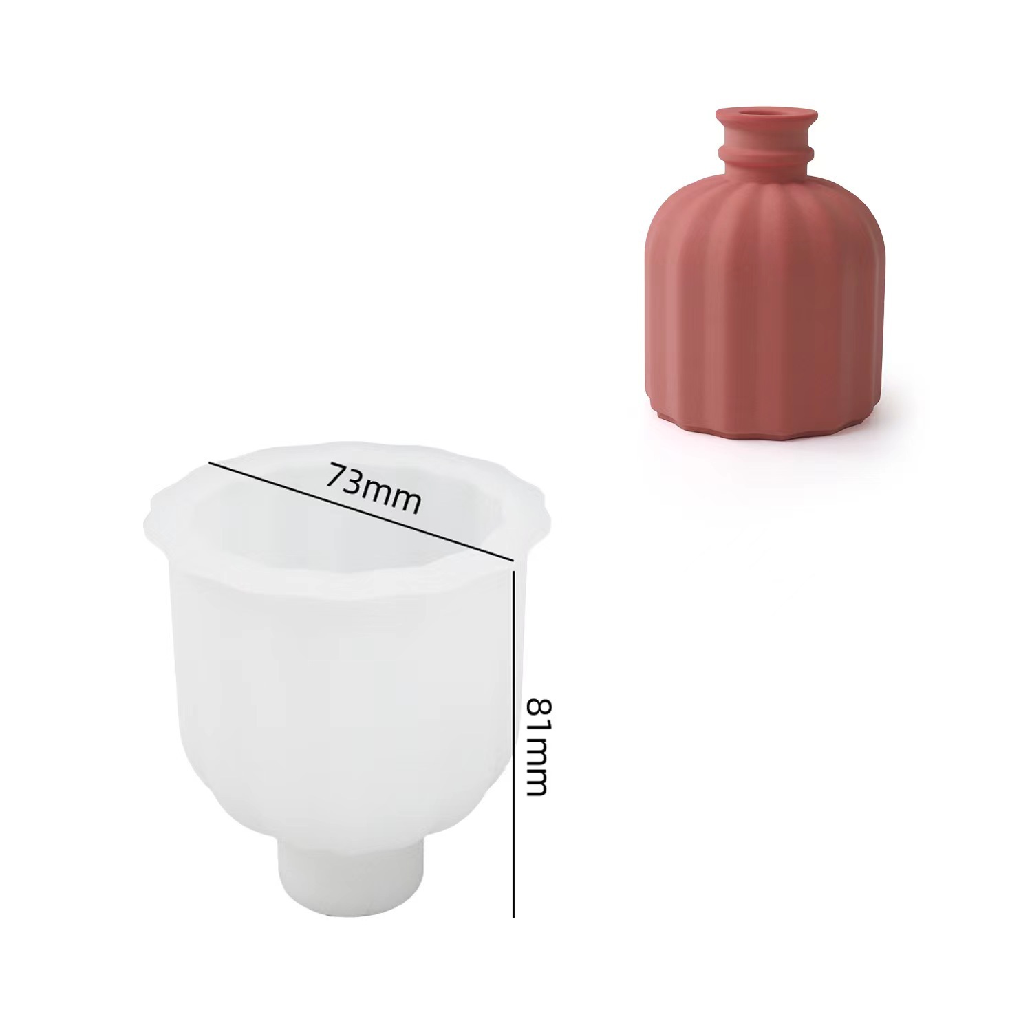 Nordic Style Minimalist Vase Silicone Mold