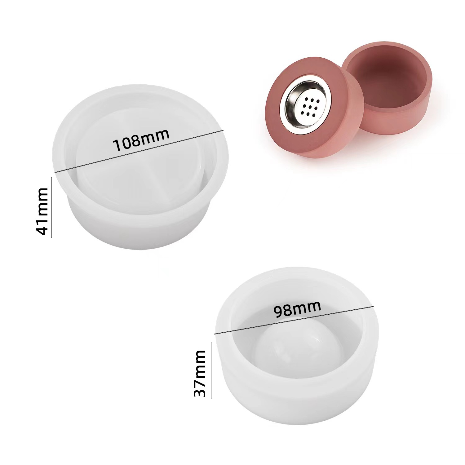 Geometric Incense Stick Holder Silicone Mold