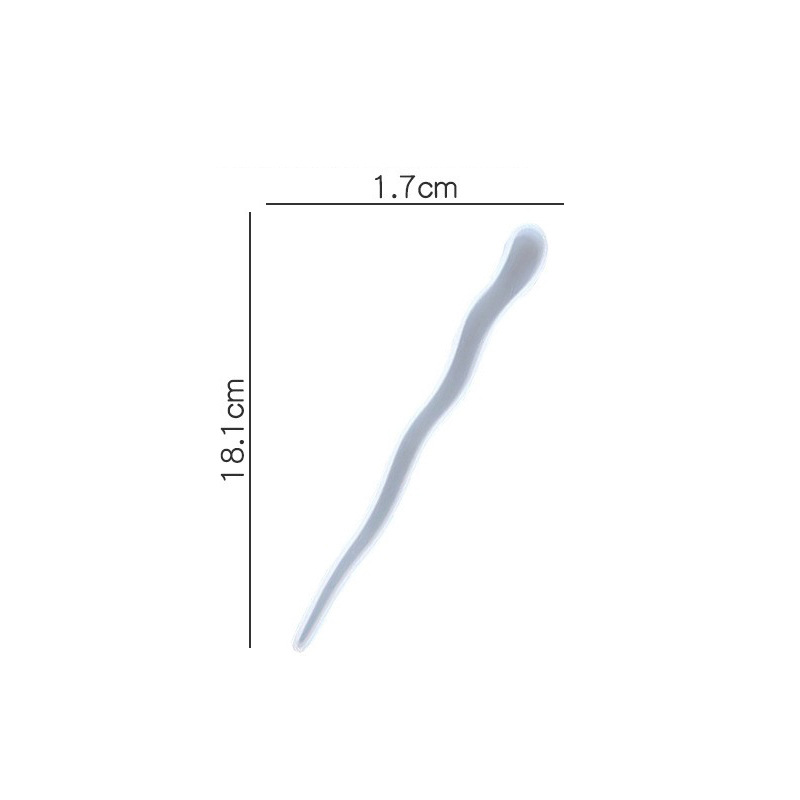 Fantasy Mermaid Tail Hair Stick Silicone Mold