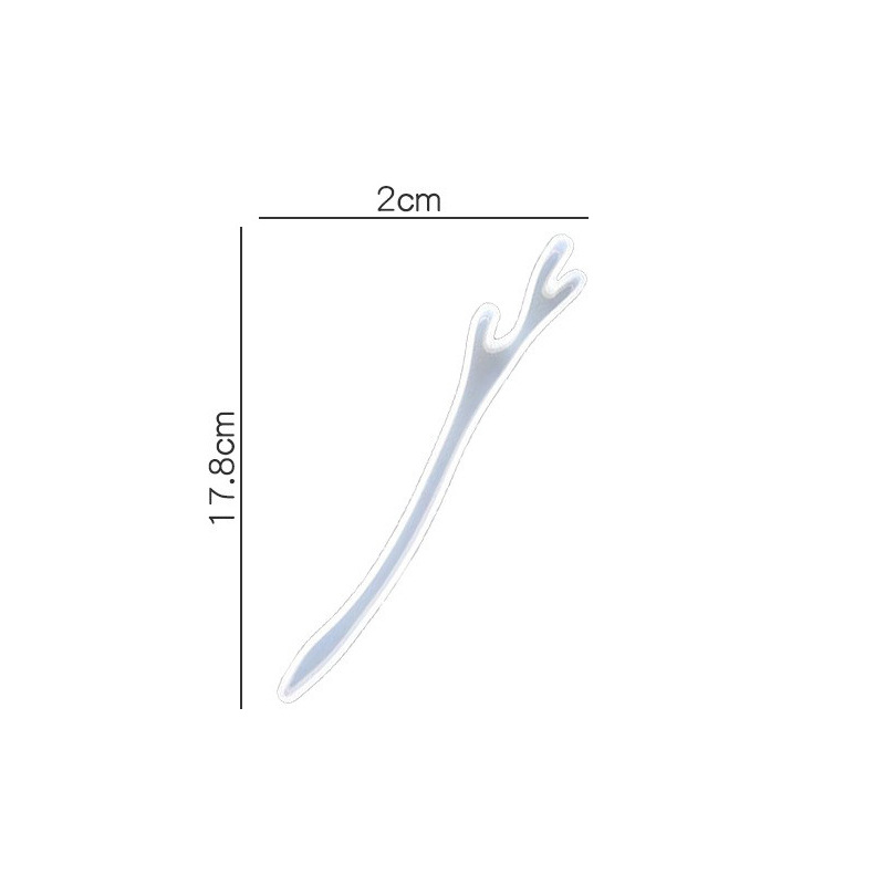 Fantasy Mermaid Tail Hair Stick Silicone Mold