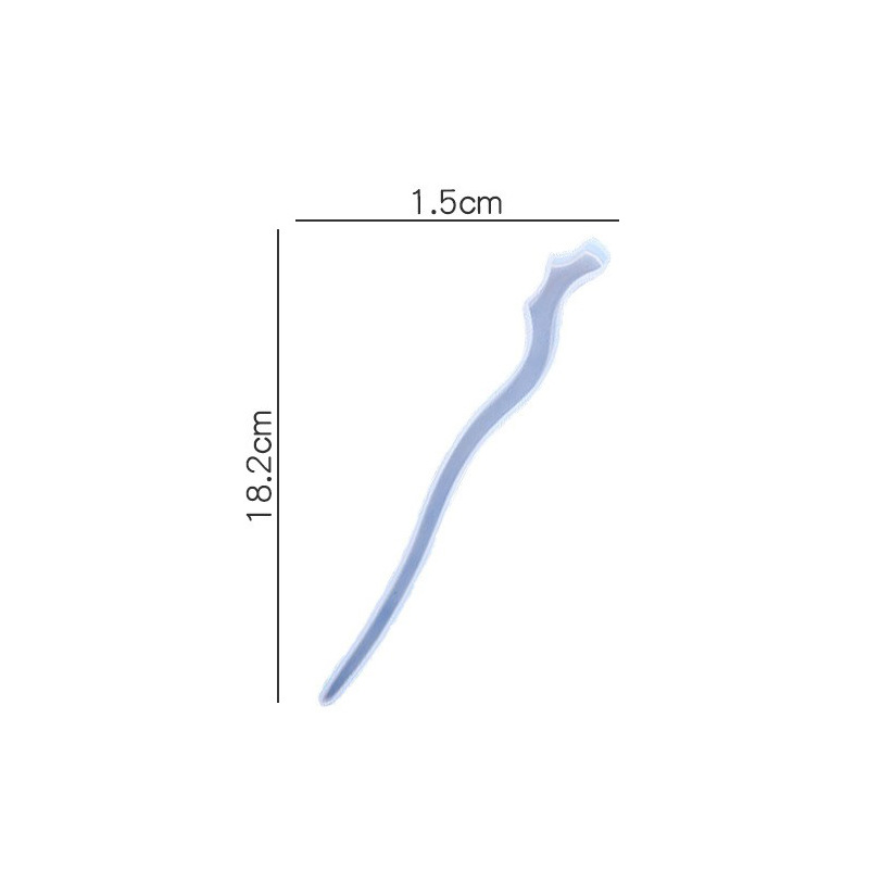 Fantasy Mermaid Tail Hair Stick Silicone Mold