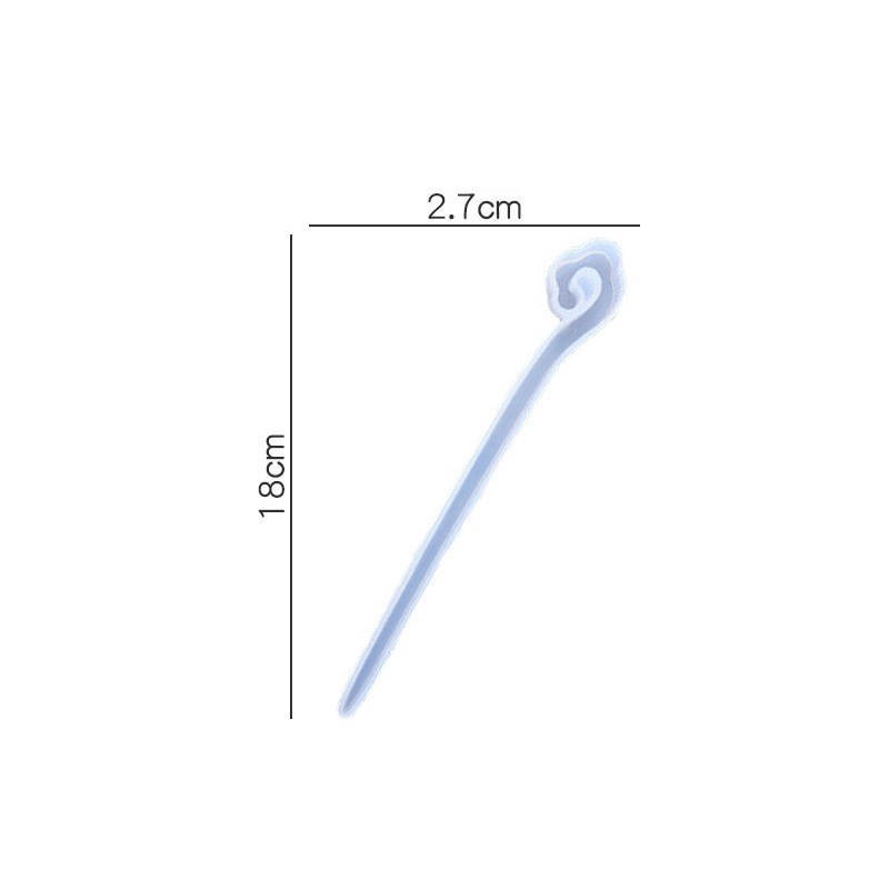 Fantasy Mermaid Tail Hair Stick Silicone Mold