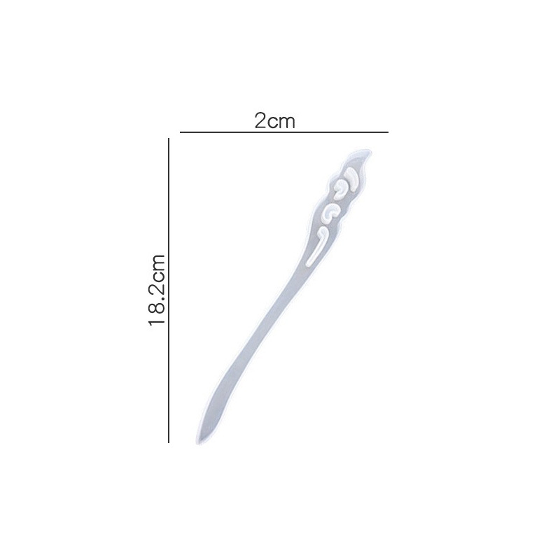 Fantasy Mermaid Tail Hair Stick Silicone Mold