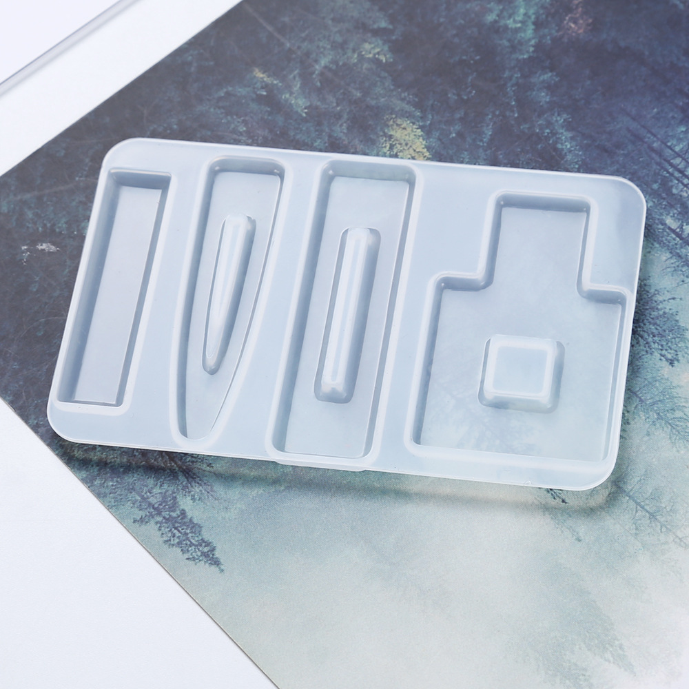 4-Style Hair Clip Barrette Silicone Mold