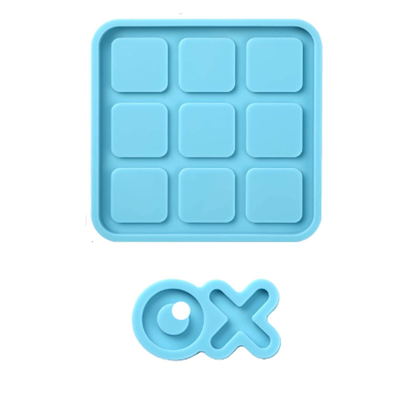 Tic Tac Toe Board, Pieces Silicone Mold