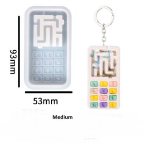 Shaker Maze Game Silicone Mold - Handheld