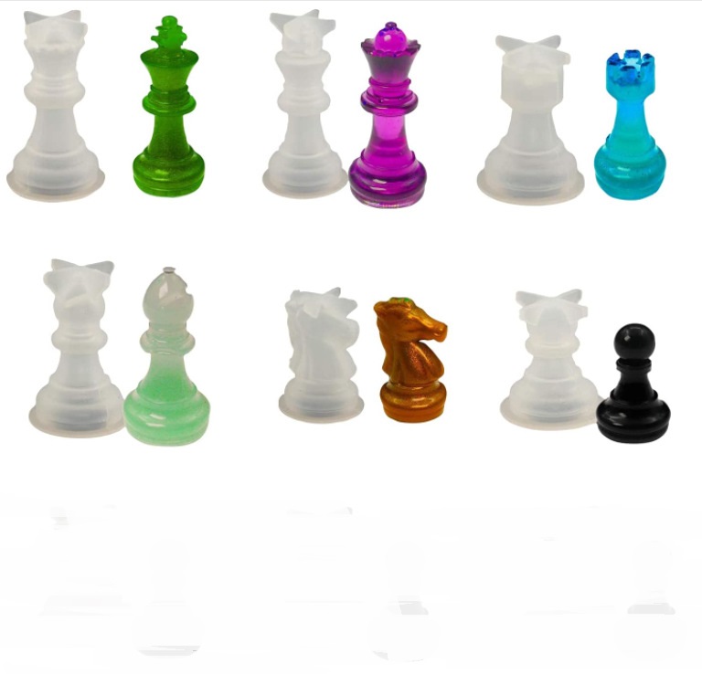 International Chess Board, Pieces Silicone Mold