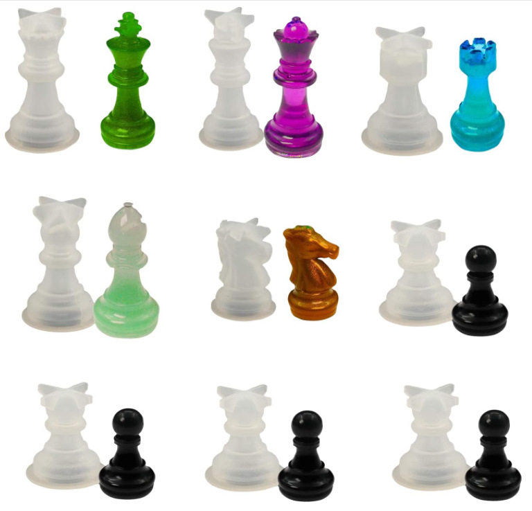 International Chess Board, Pieces Silicone Mold