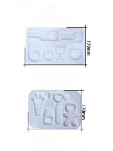 Resin Bottle Opener Mold Kit with Hardware