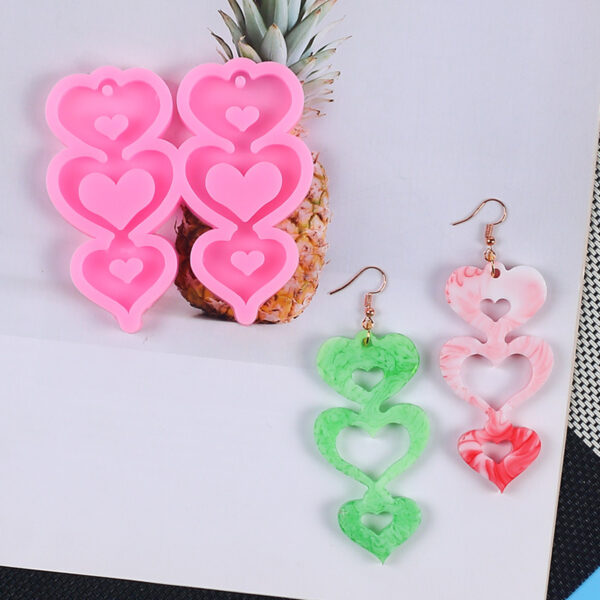 3-Tier Step Geometric Earring Silicone Mold