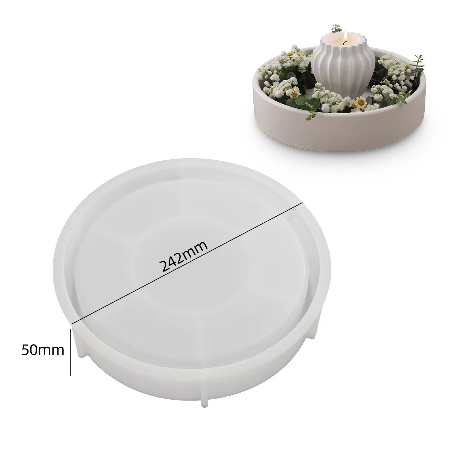 Deep Dish Storage Bowl Silicone Mold