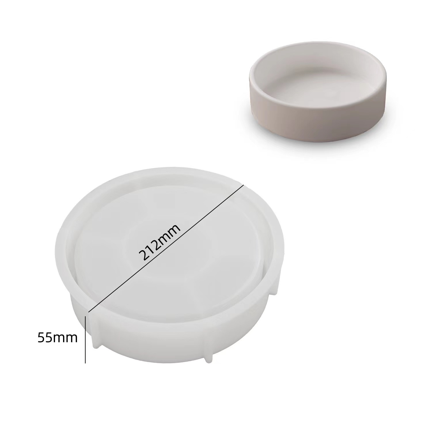 Deep Dish Storage Bowl Silicone Mold