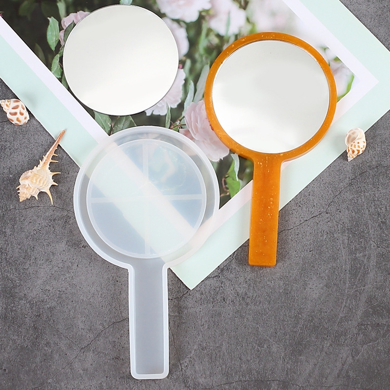 Geometric Hand Mirror Silicone Mold - Modern