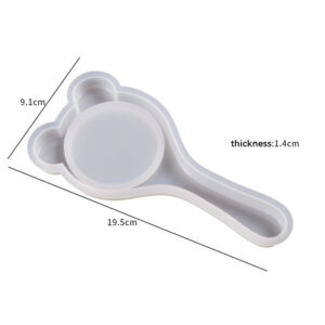 Paddle Hairbrush Silicone Mold with Bristle Insert