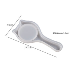 Paddle Hairbrush Silicone Mold with Bristle Insert