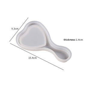 Paddle Hairbrush Silicone Mold with Bristle Insert