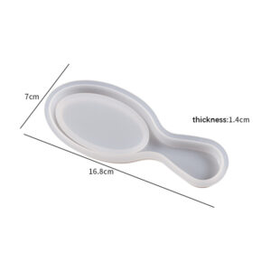 Paddle Hairbrush Silicone Mold with Bristle Insert