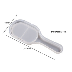 Paddle Hairbrush Silicone Mold with Bristle Insert