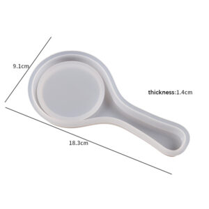 Paddle Hairbrush Silicone Mold with Bristle Insert