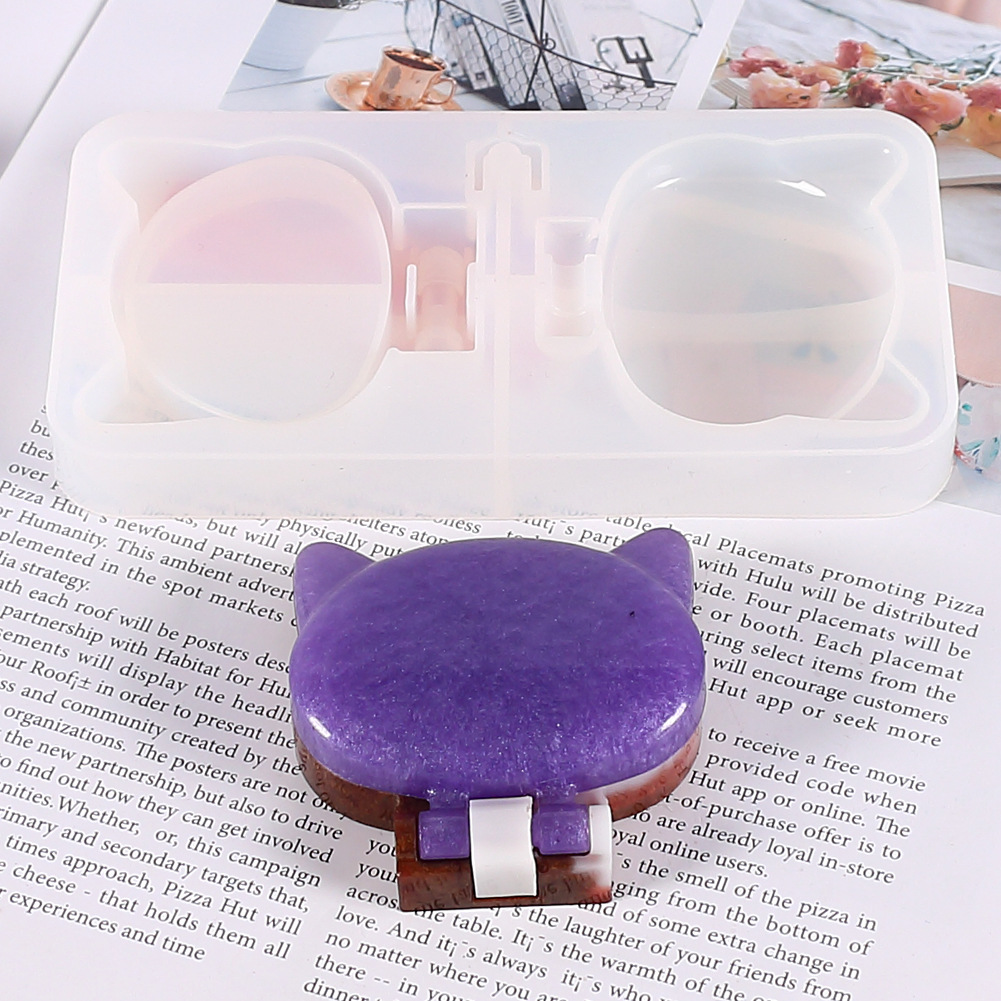 Folding Compact Mirror Silicone Mold - Pocket Size