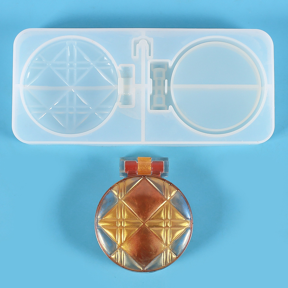 Folding Compact Mirror Silicone Mold - Pocket Size