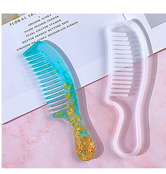 Decorative Hair Comb Silicone Mold - Ornate