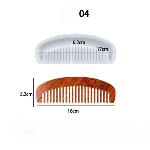 Decorative Hair Comb Silicone Mold - Ornate