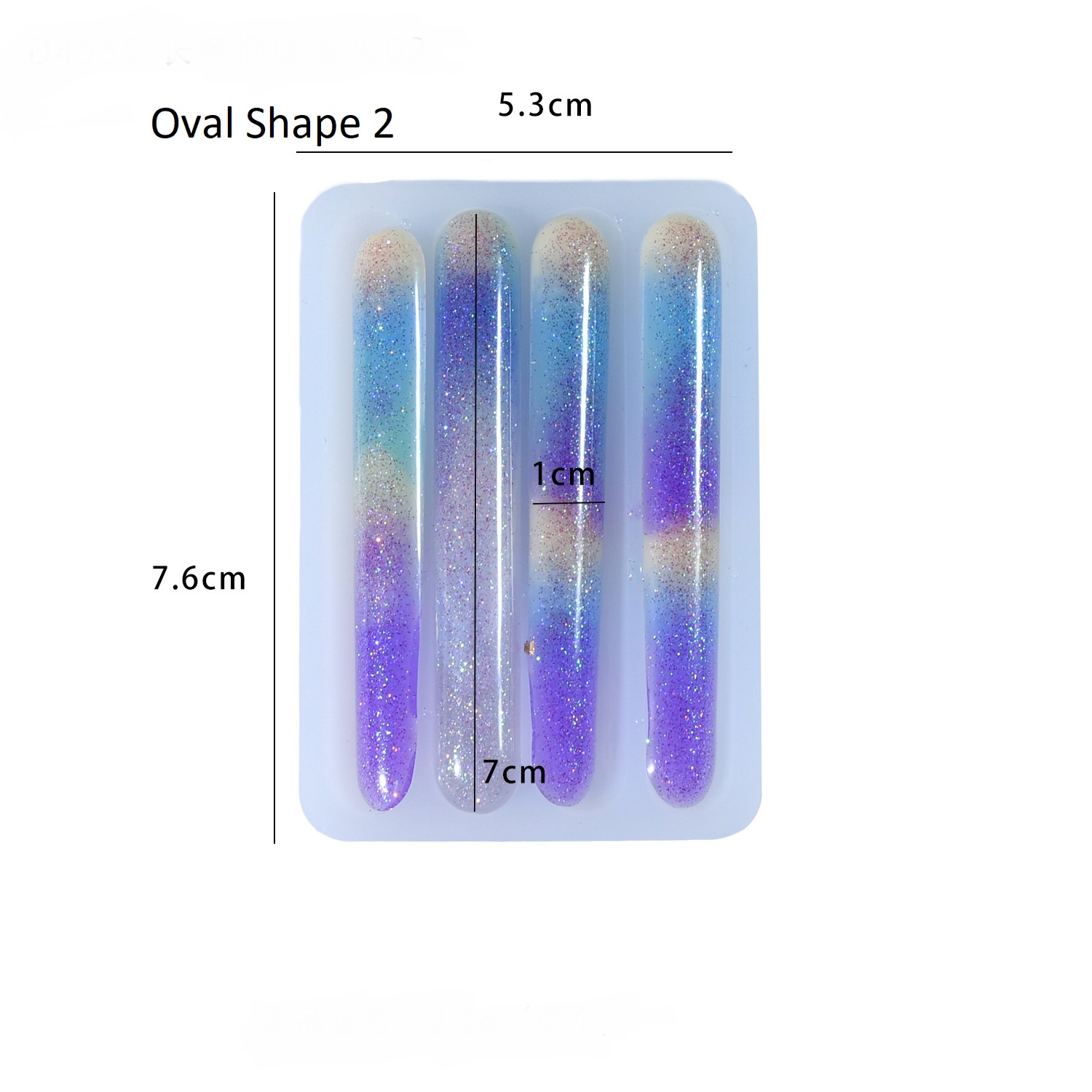 Hair Clip Barrettes Molds with Assorted Geometric Shapes