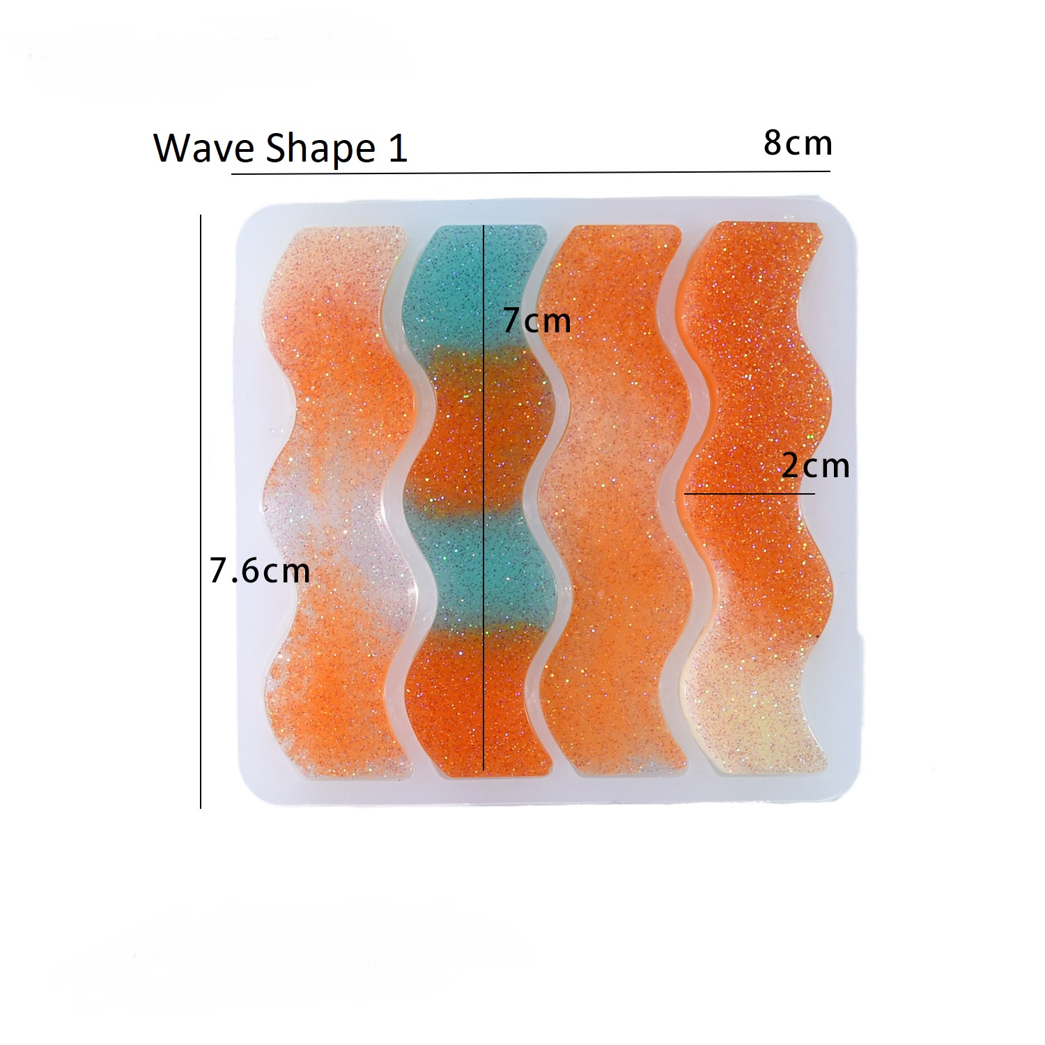 Hair Clip Barrettes Molds with Assorted Geometric Shapes