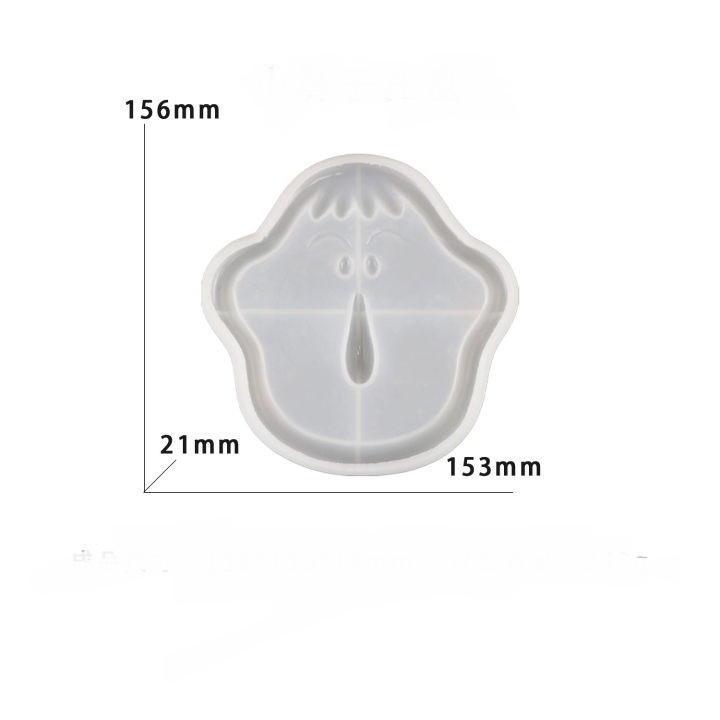 Cartoon Face Glasses Holder Silicone Mold - DIY Eyeglass Stand Casting Craft