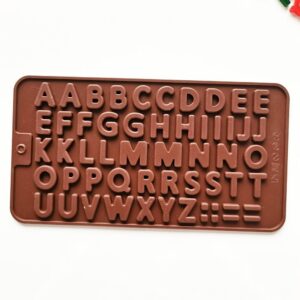 Standard Serif Font Alphabet Silicone Mold - Classic Style