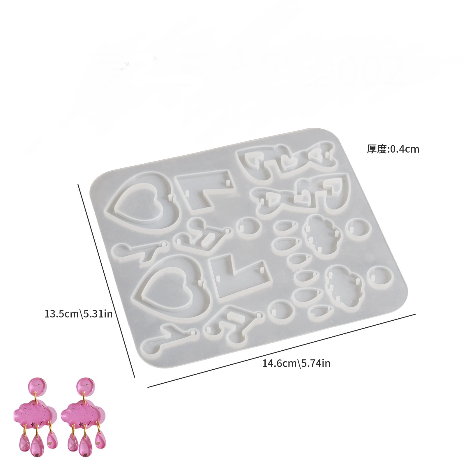 Mixed Jewelry, Alphabet Silicone Mold