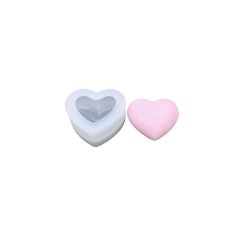 3D Heart Shape Silicone Molds for Resin, Candle, Soap Making