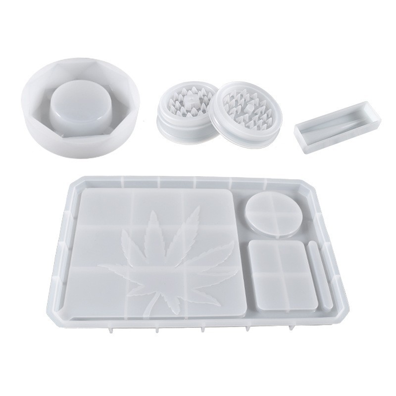 Leaf Ashtray, Grinder Combo Mold Set - Full Kit