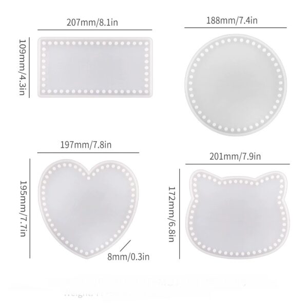 Crochet Bag Base Silicone Mold - Handbag Making