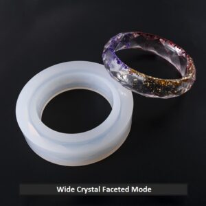 Crystal Faceted Bangle Silicone Mold - Bracelet Making