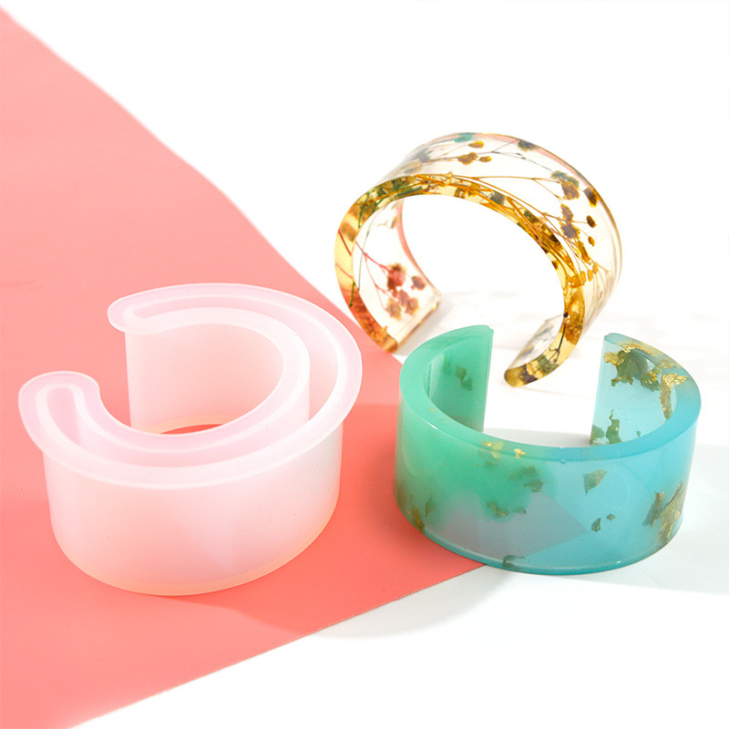 C-Curve & Oval Bangle Silicone Mold - Modern Shape
