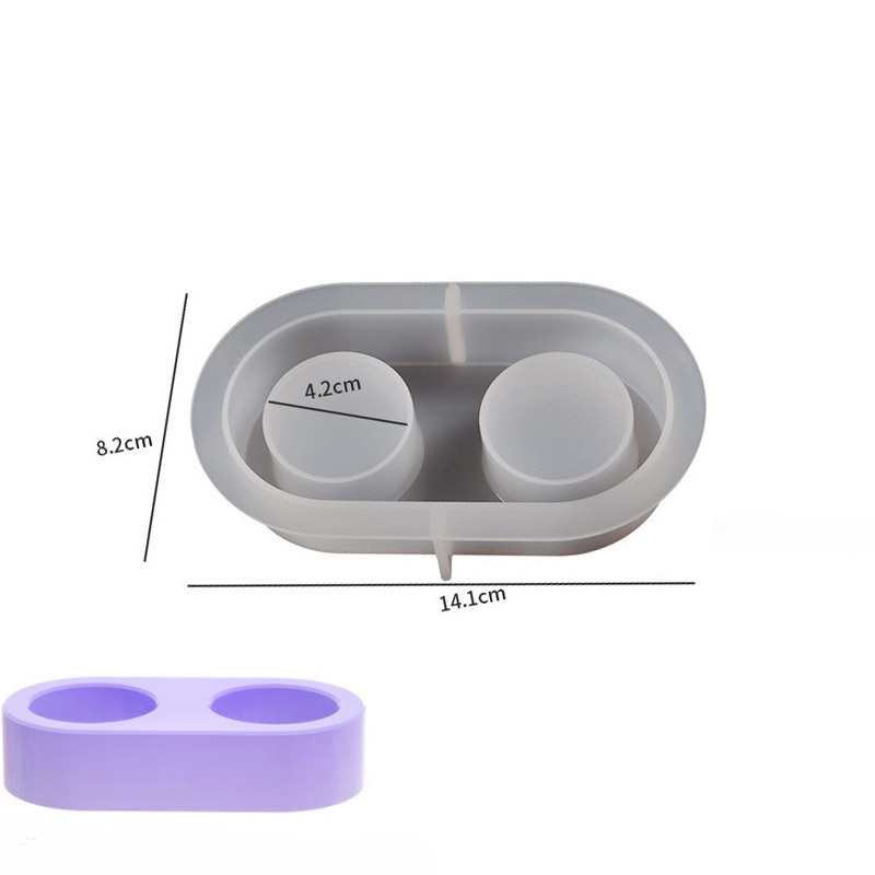 Multi-Hole Tea Light Holder Silicone Mold - Plinth