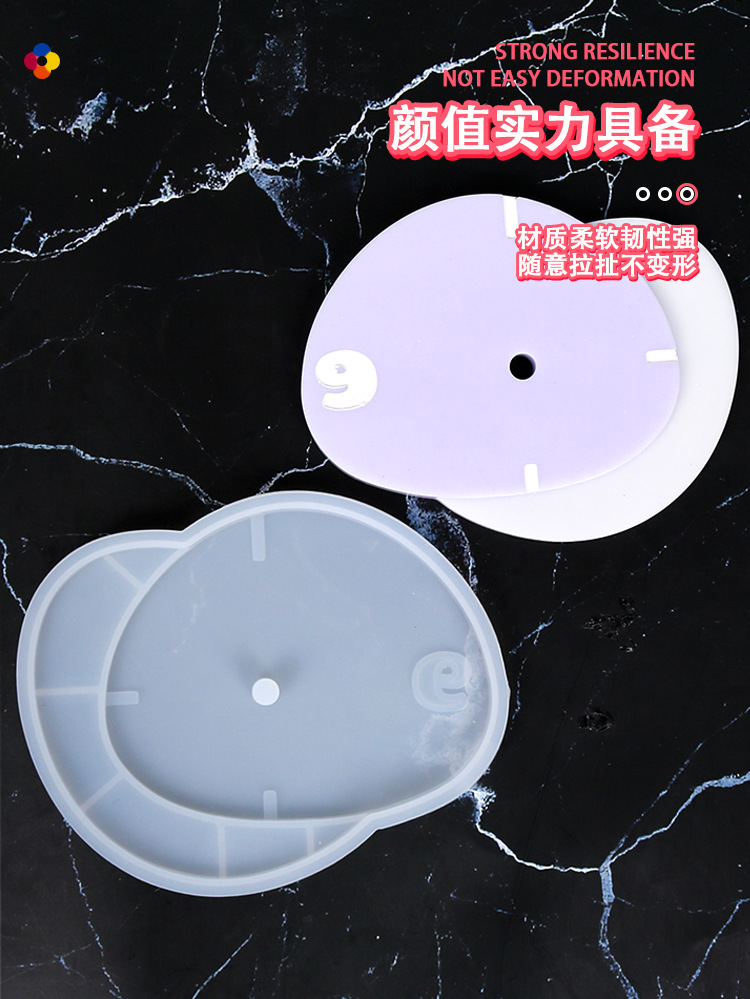 Creative Wall Clock Silicone Mold - Unique Shapes