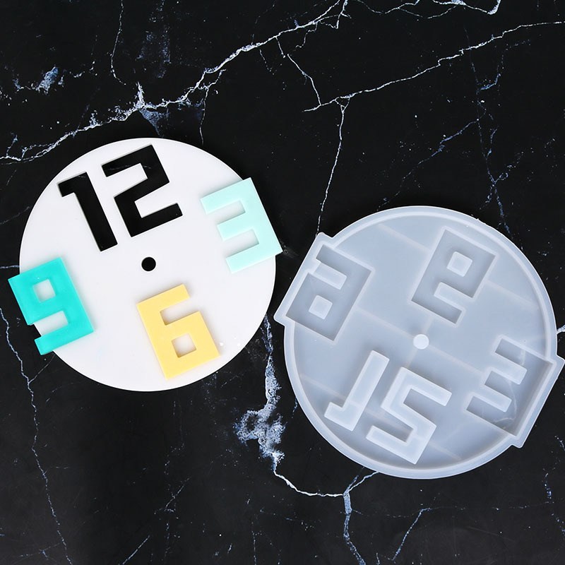 Creative Wall Clock Silicone Mold - Unique Shapes