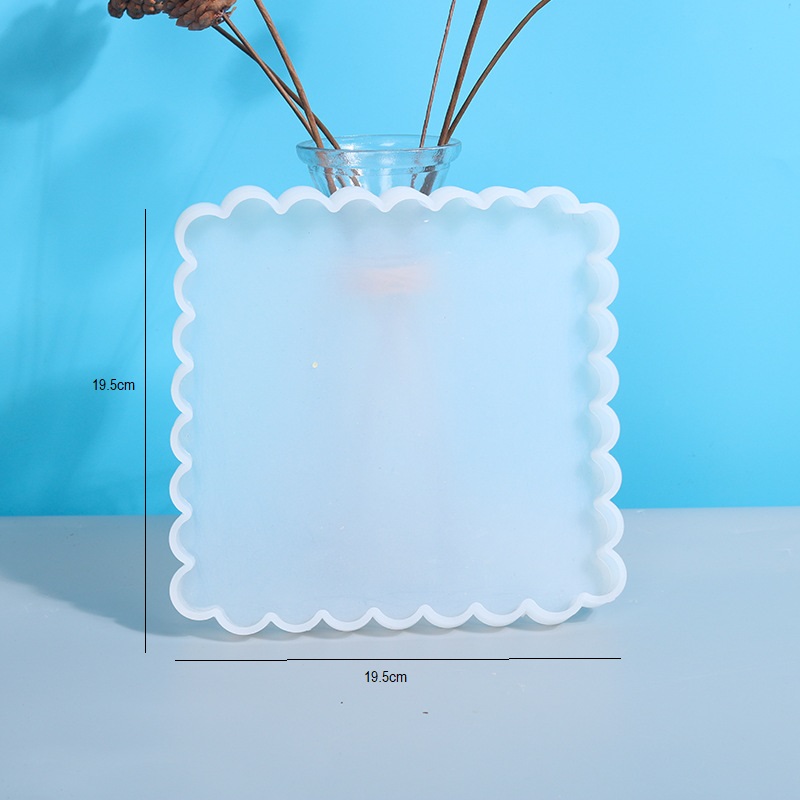 Vintage Lace Pattern Tray Silicone Mold - Elegant