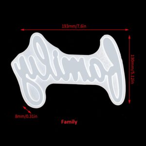Welcome Family, Word Sign Molds - Home Decor