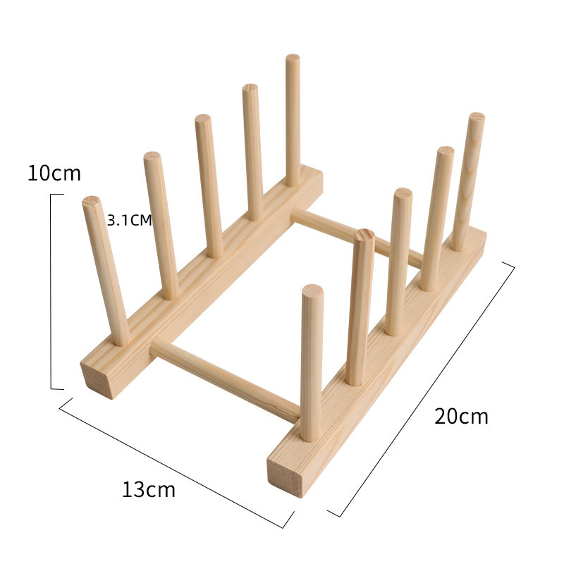 Wooden Coaster Rack for Table Organization