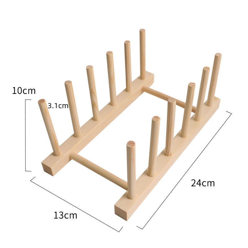 Wooden Coaster Rack for Table Organization